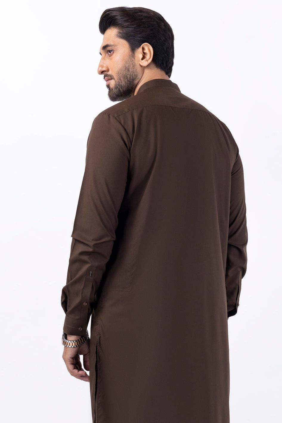 Stylish Blended Brown Kameez Shalwar Outfit - Premium Cotton Almirah Collection for Women | Perfect for Eid, Weddings & Special Occasions