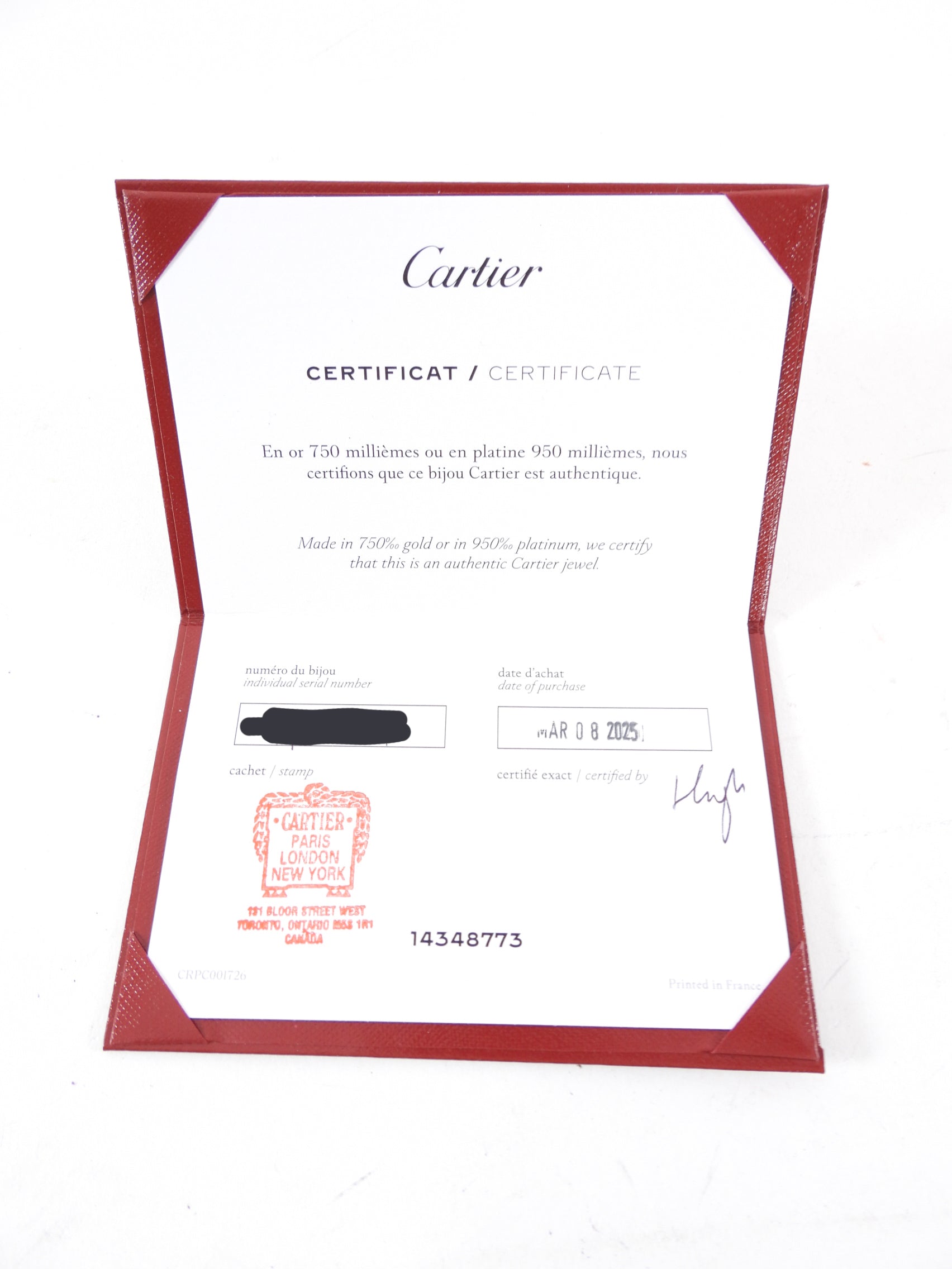 Cartier 18K Yellow Gold 1 Diamond Small Love Ring - Size 7.25 (US 55) - Elegant Wedding Band, Anniversary Gift & Luxury Jewelry for Women