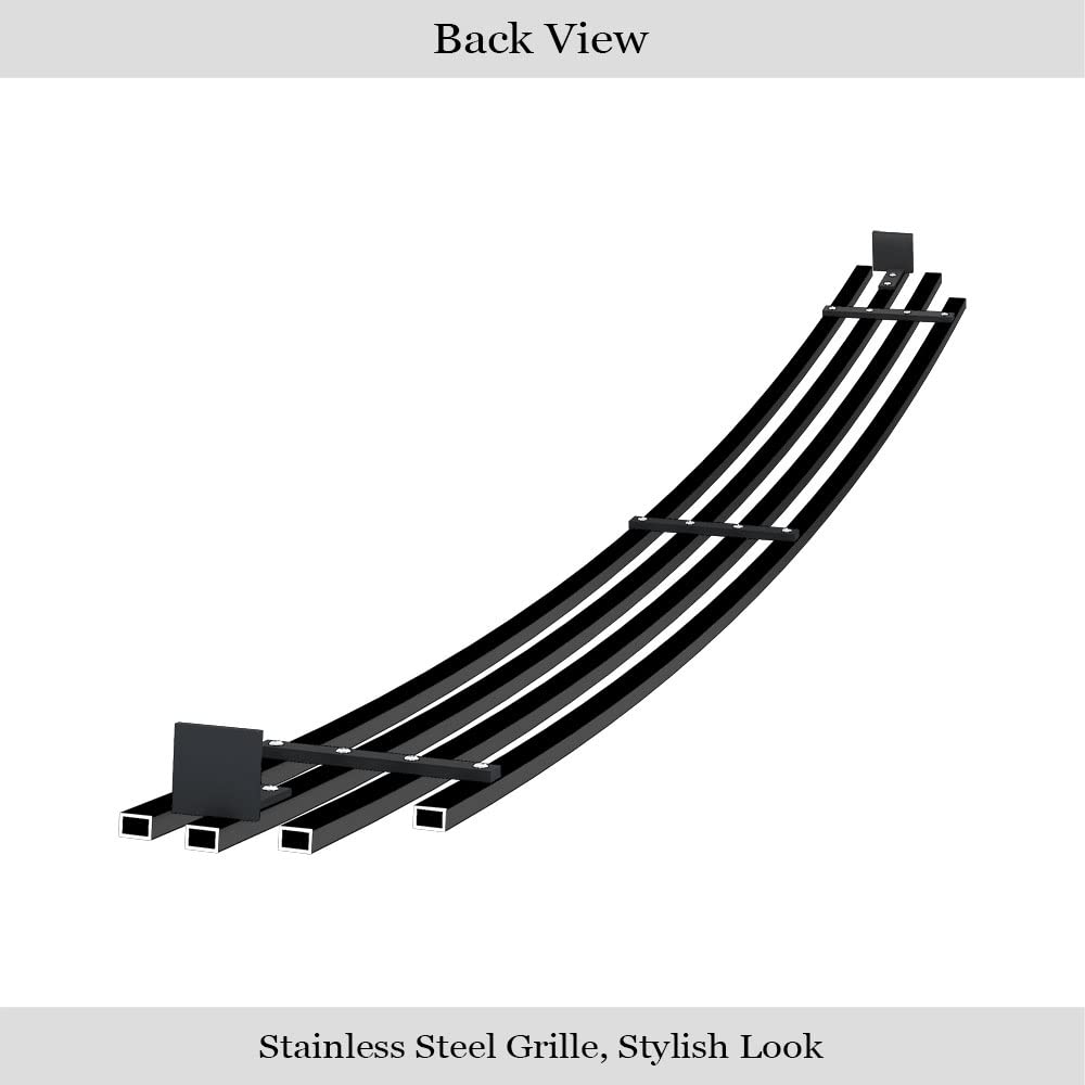APS Black Billet Front Grill Grille Insert Compatible with Ford Mustang 1999-2004 Lower Bumper - S18-H01068F | Upgrade Your Mustang's Style for Car Shows & Street Cruising