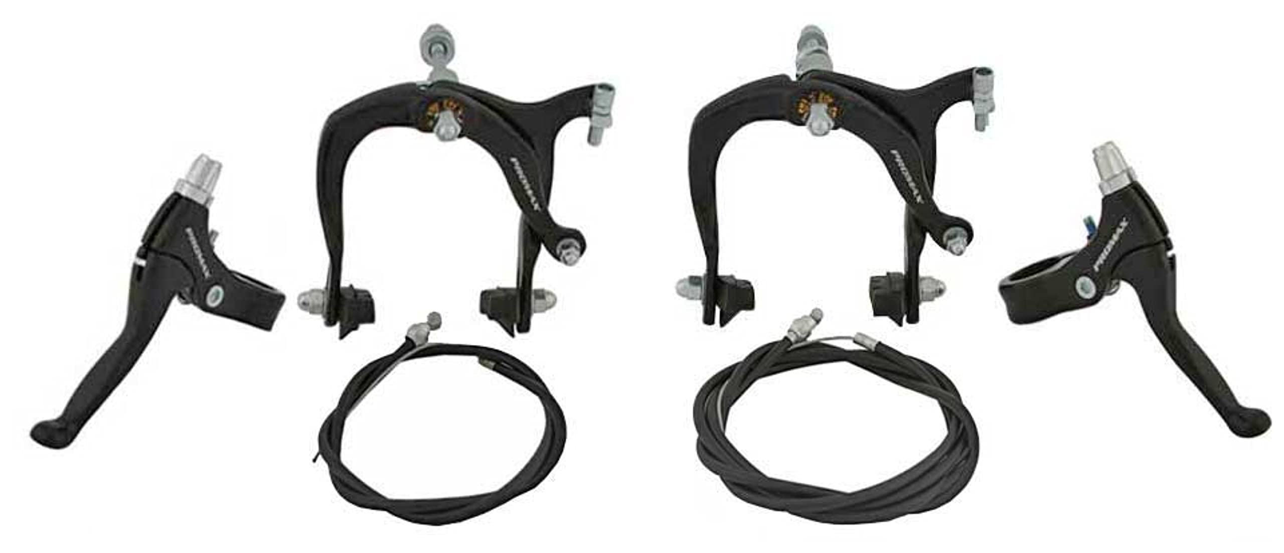 Premium Lowrider Black Promax Bike Brake Set - Front & Rear Bicycle Brakes for Mountain & Road Bikes | High-Performance Stopping Power for Commuting, Trail Riding & Urban Cycling