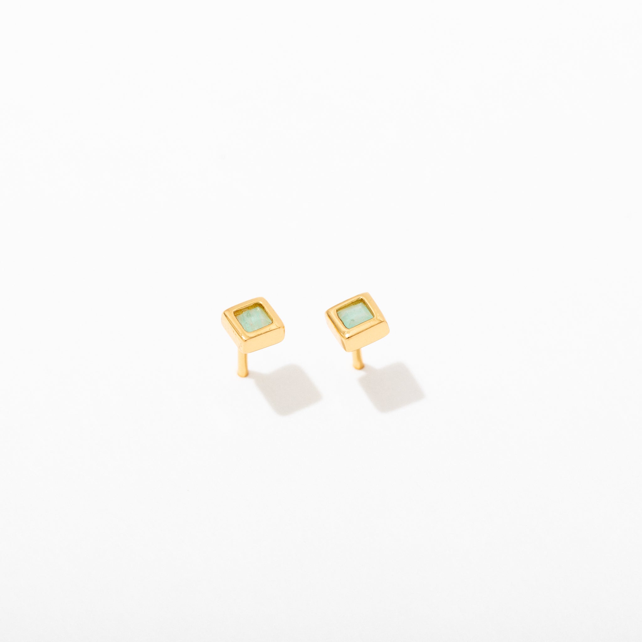 Square Bezel Stud Earrings for Women - Minimalist Cubic Zirconia CZ Studs - Hypoallergenic Stainless Steel Jewelry - Perfect for Everyday Wear, Work & Special Occasions