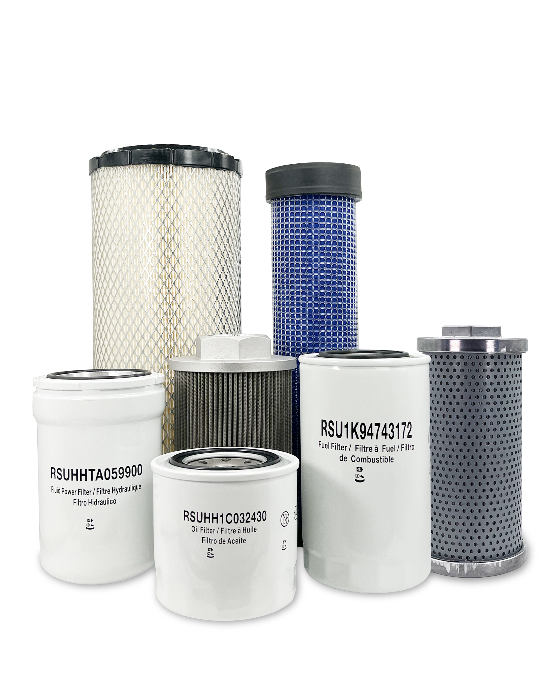 Kubota SVL75-2 Skid Steer Loader Maintenance Filter Kit - Air, Oil & Hydraulic Filters Replacement Set for Heavy-Duty Construction Equipment (Fits 2018-2023 Models) - Ideal for Construction Sites, Landscaping & Farm Maintenance