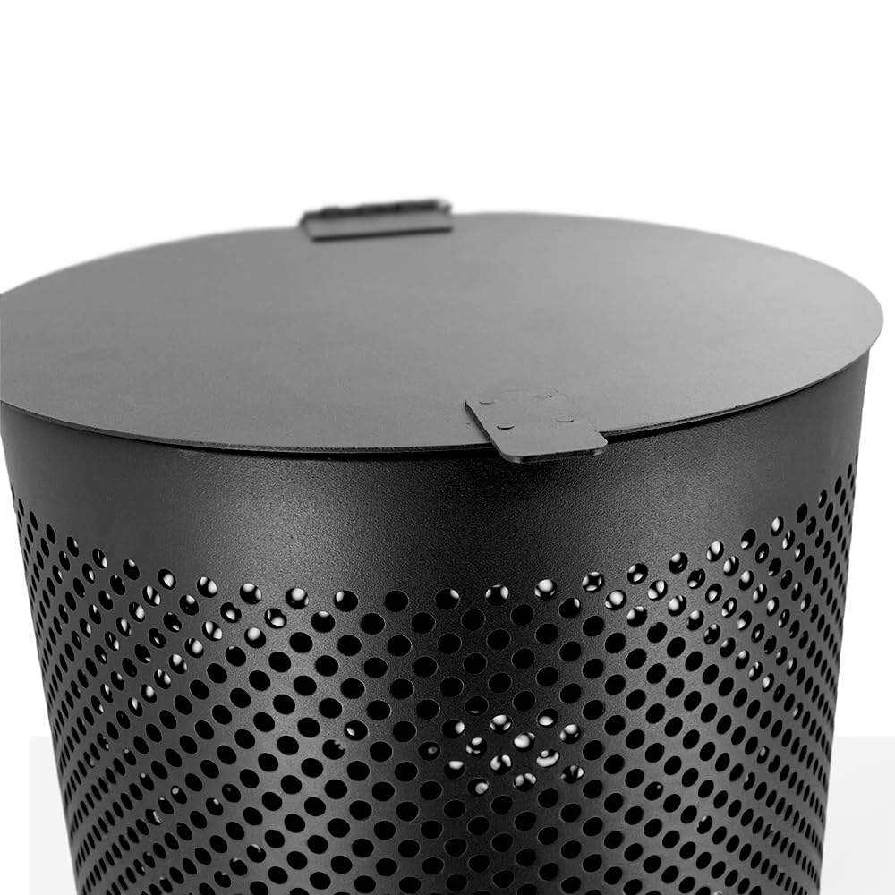 5' Tall Rust-Proof Aluminum Low-Profile Dog Waste Station with Roll Bag Dispenser - Includes 400 Waste Bags & 25 Can Liners (Matte Black) - Perfect for Parks, Backyards & Public Spaces