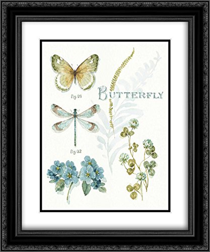 Lisa Audit 15x17 Black Ornate Framed Double Matted Botanical Art Print - My Greenhouse Museum Quality Wall Decor for Living Room, Bedroom & Office