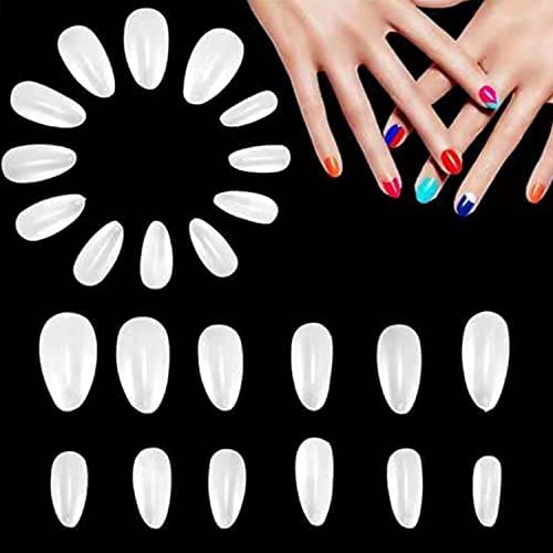 COSLUXE 240PCS Acrylic Press On Nails - Soft Gel Fake Nails Full Cover Tips for DIY Nail Art & Salon Practice (Natural Style) | Perfect for Parties, Weddings & Daily Wear