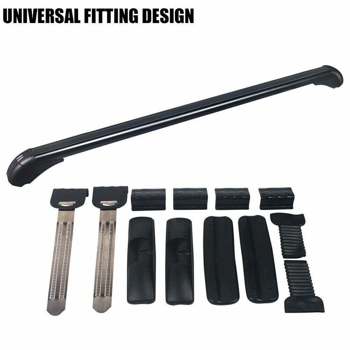 Universal 110cm Car Roof Rack Carrier - Adjustable Aluminum Alloy Cross Bars with Lock System | Perfect for SUVs, Sedans & Outdoor Travel Gear Transport