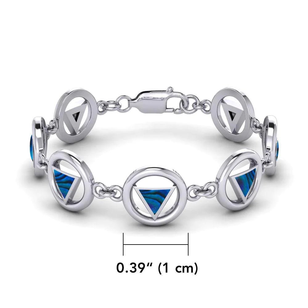 Sobriety Symbol AA Symbol Bracelet TBG689 - Inspirational Recovery Jewelry for Alcoholics Anonymous Support & Sobriety Gifts - Perfect for Meetings, Anniversaries & Daily Motivation