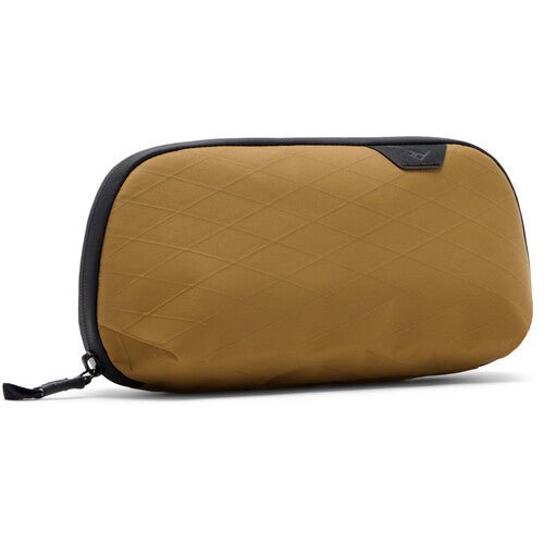 Peak Design Tech Pouch Small - Waterproof Travel Organizer for Electronics & Cables - Coyote Color - Perfect for Travel, Office & Everyday Carry