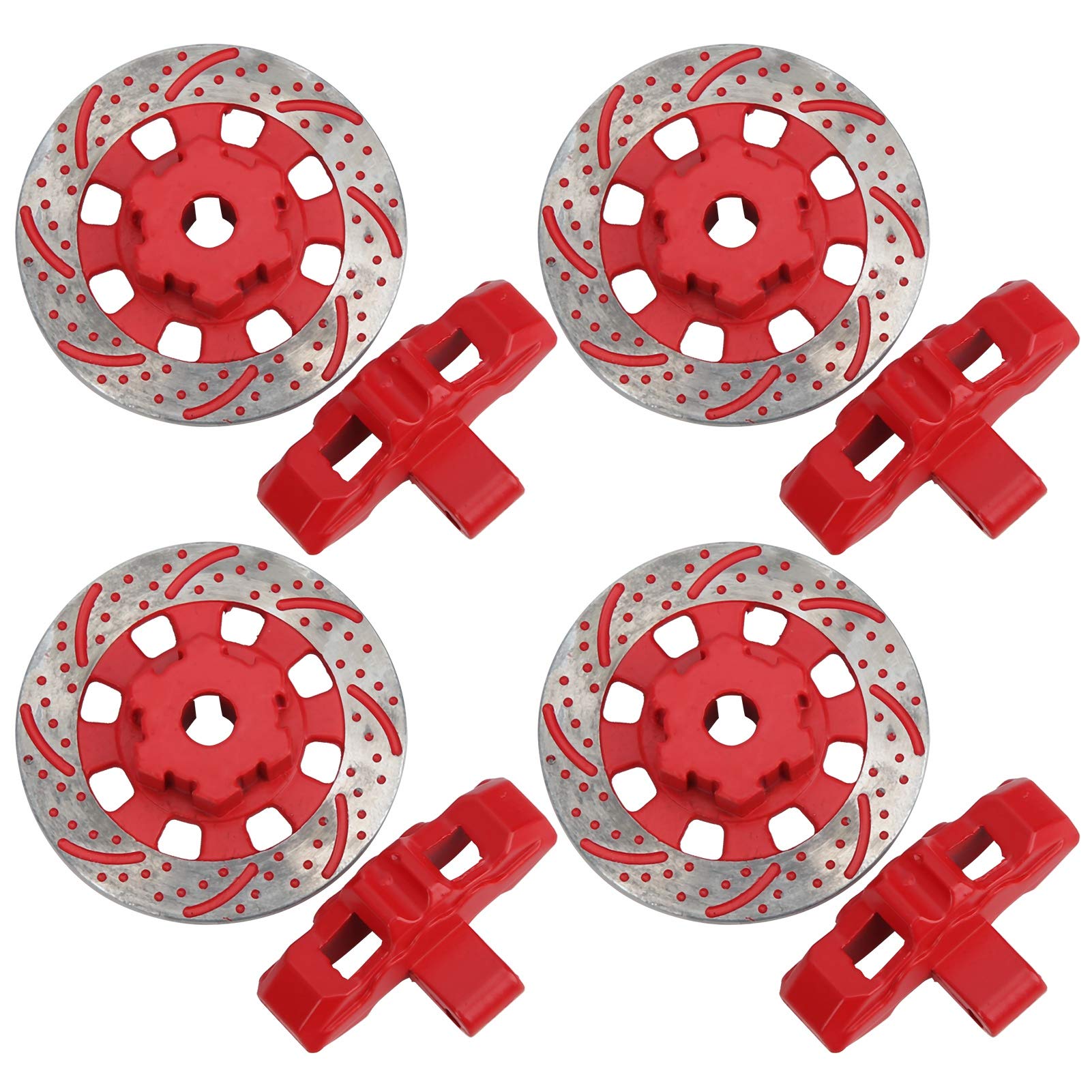 High-Performance RC Car Brake Caliper & Disc Set - Durable Red Hub Disc for Traxxas UDR 1/7 Scale - Precision Engineering for Stable Off-Road Racing & Crawling Adventures