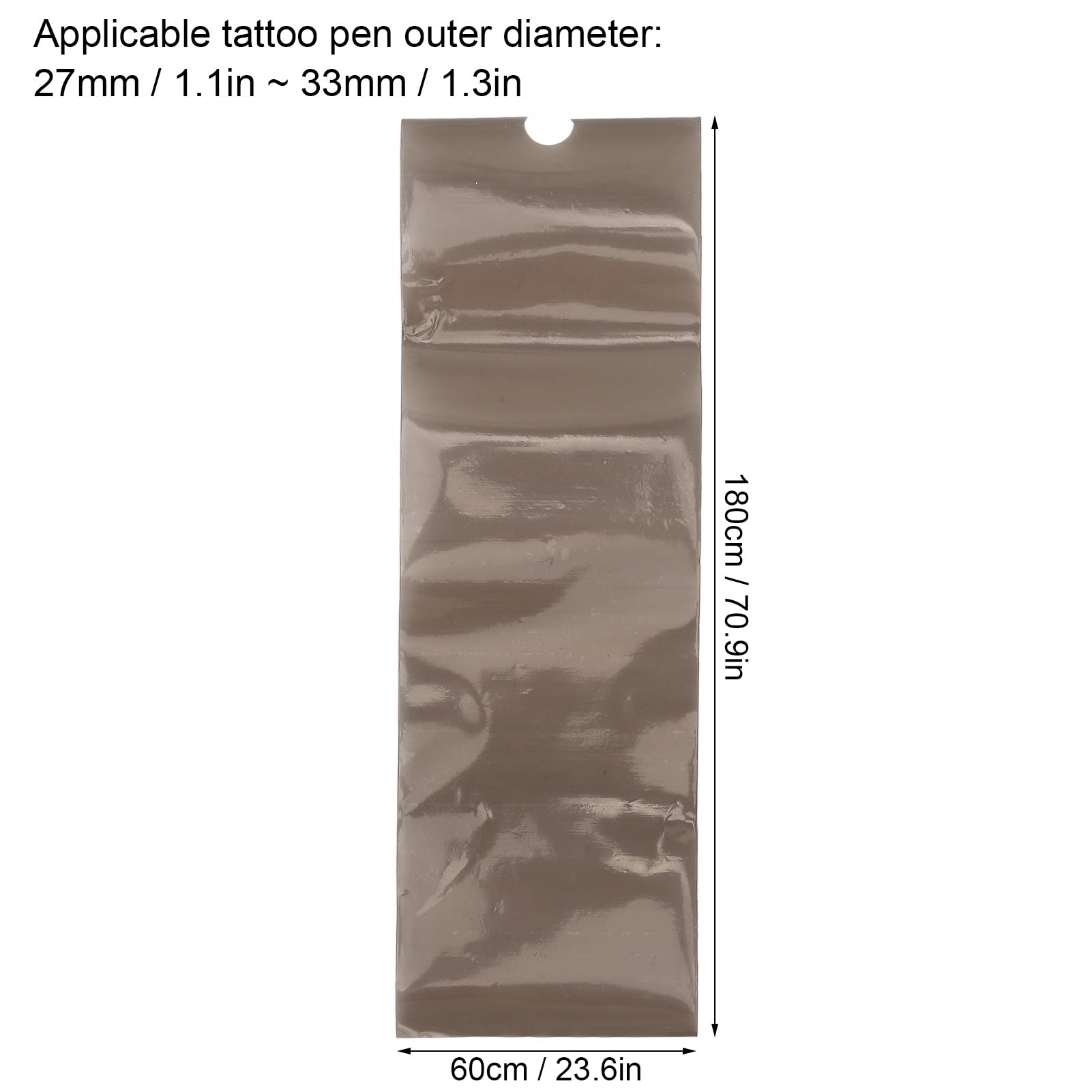 200pcs Disposable Black Tattoo Machine Protection Bags - Dustproof Cartridge Covers & Sleeves for Tattoo Pens | Ideal for Tattoo Artists, Studios & Travel Use
