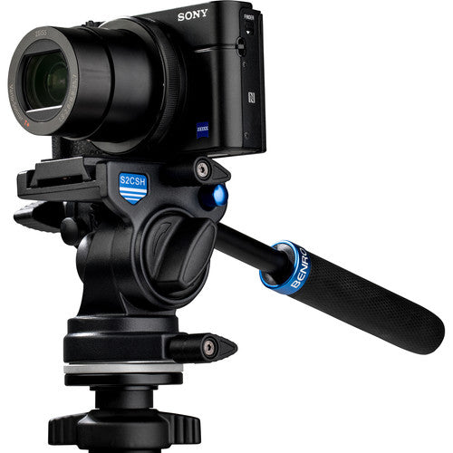 Benro SLIM Aluminum Video Tripod Kit - Lightweight & Portable Tripod for DSLR, Camcorder, Mirrorless Cameras - Perfect for Travel, Vlogging, and Outdoor Photography