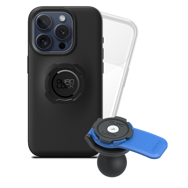 1 Ball Motorcycle Phone Mount Kit - Universal Adjustable Handlebar Holder for iPhone & Smartphones - Perfect for GPS Navigation & Hands-Free Riding