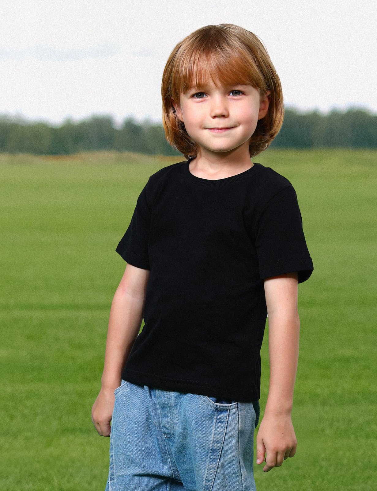 COSLAND Boys' 100% Cotton Heavyweight Short Sleeve Crewneck T-Shirt - Durable & Comfortable Kids Casual Tee for Everyday Wear, School & Play