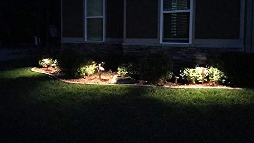 Copper LED Landscape Lights with Three Mushroom Caps - Outdoor Garden Pathway Lighting for Patio, Yard, and Walkway