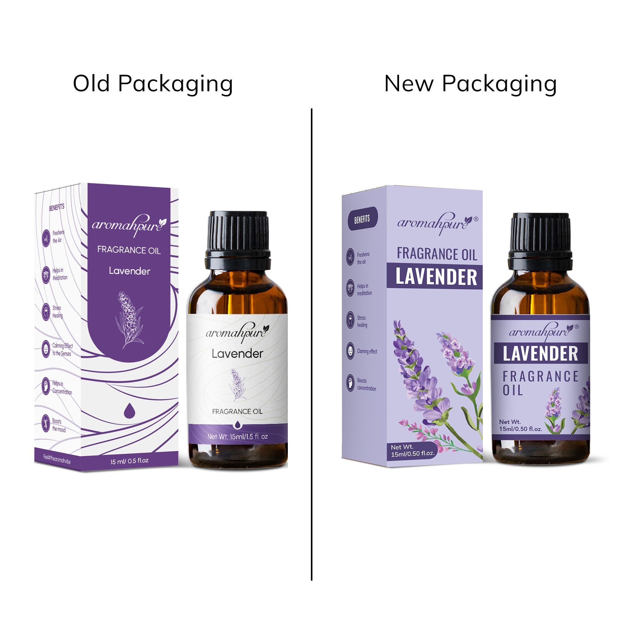 Aromahpure Lavender Essential Oil - 15ml | Premium Aromatherapy Oil for Relaxation & Meditation | IFRA Certified Fragrance Oil for Diffusers, Candles, Soaps & Home Scenting | Perfect for Stress Relief, Yoga & Bedtime Relaxation