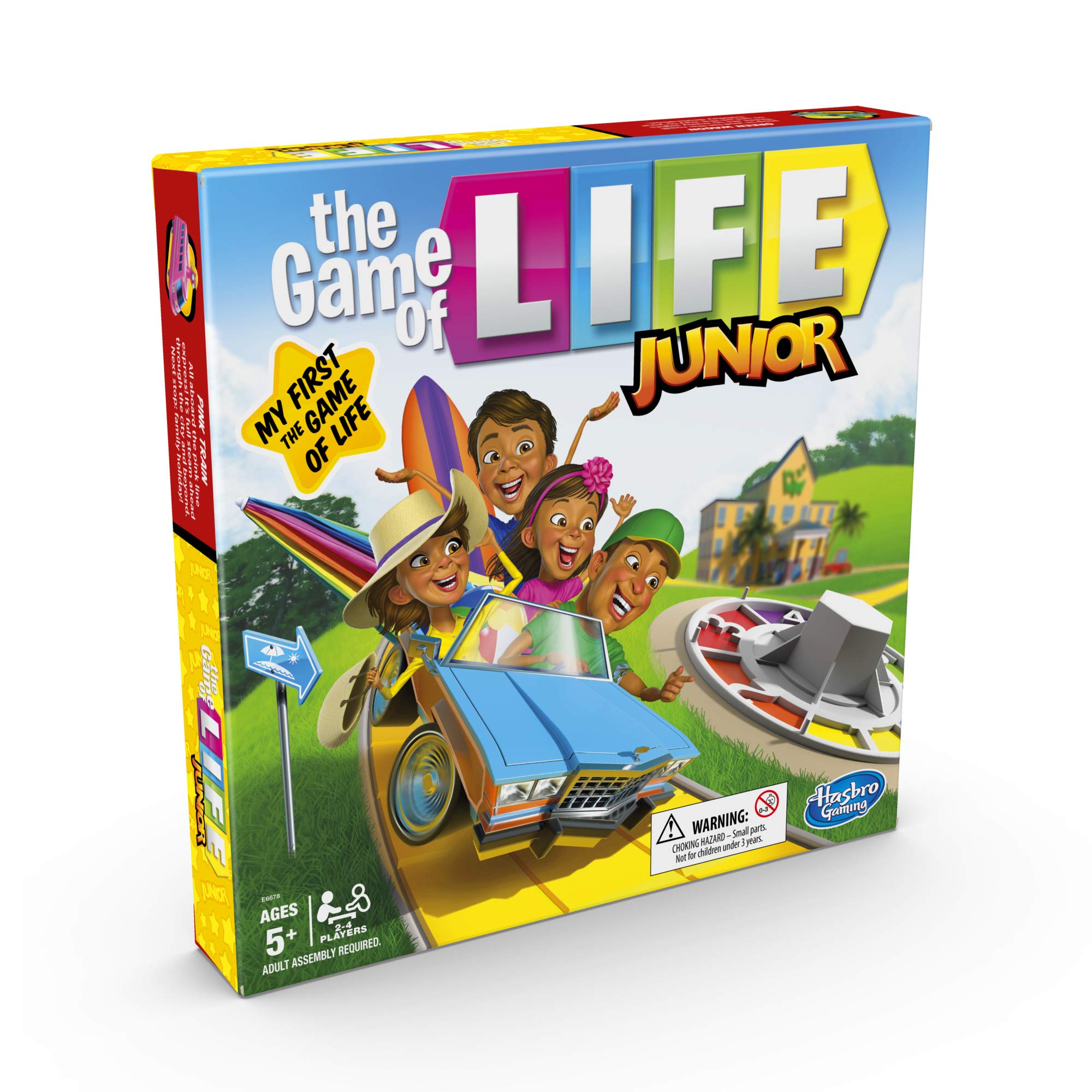 Hasbro Gaming The Game of Life Junior Board Game for Kids Ages 5+ | Fun Family Board Game for 2-4 Players | Perfect for Birthday Gifts & Family Game Nights