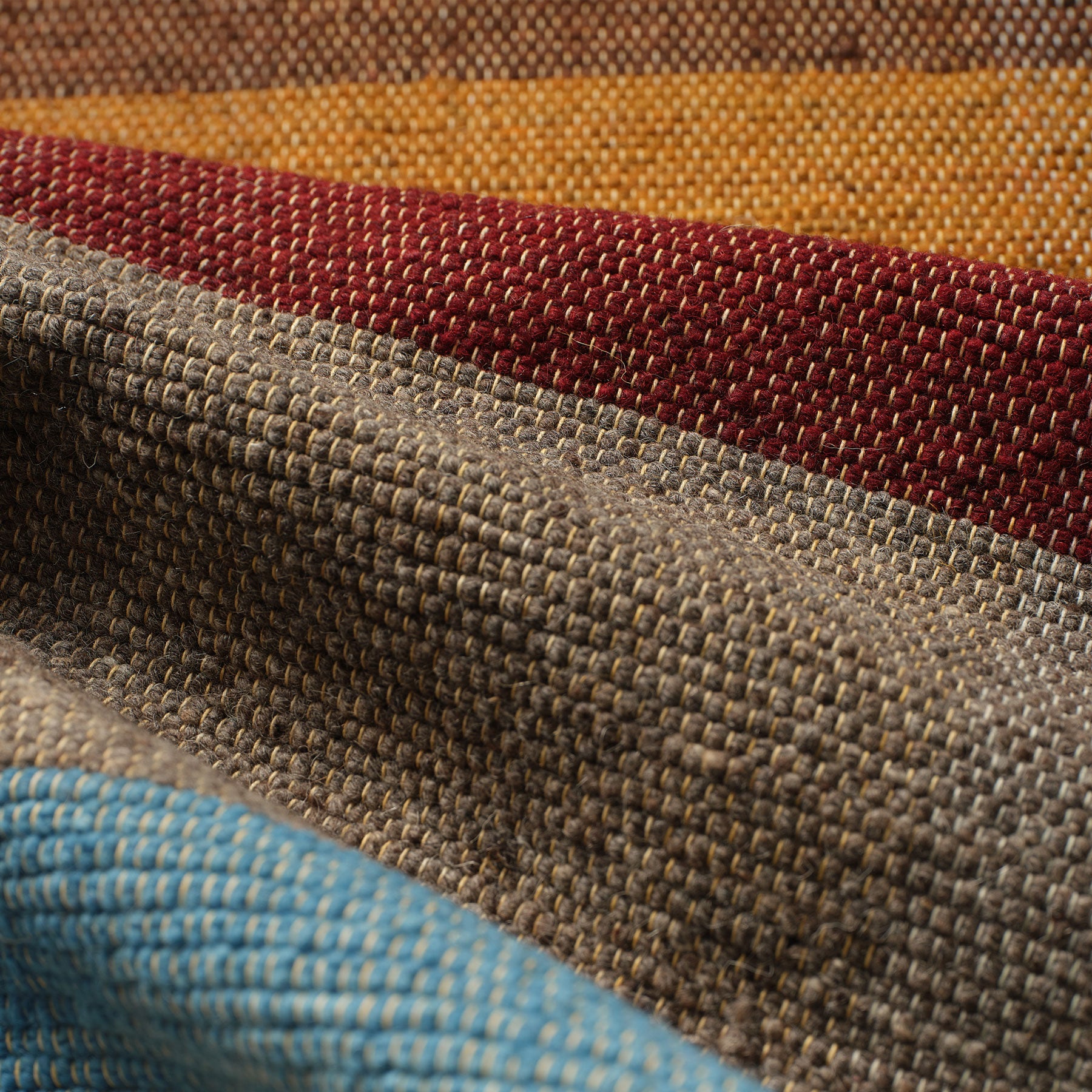 Handmade Wool Remnant Woven Rug - 25