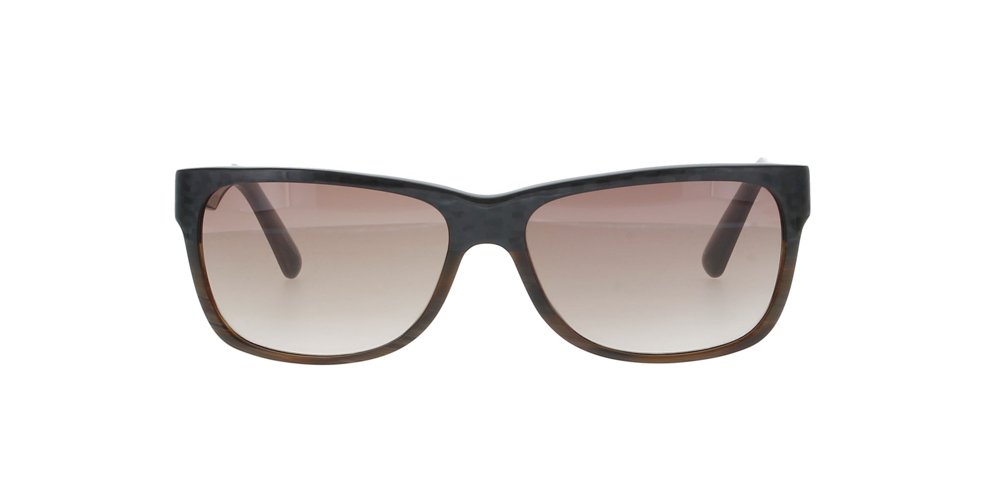 Porsche Design Rectangle Sunglasses for Men & Women - Brown Striped UV Protection - Perfect for Driving, Beach & Outdoor Activities