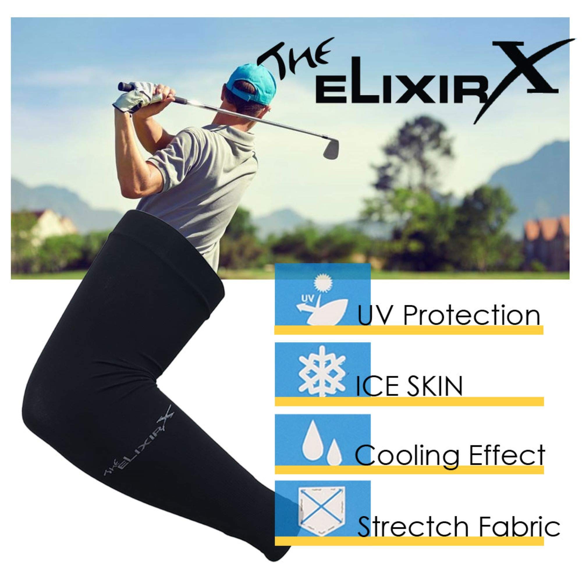 UV Protection Arm Sleeves - 4 Pack Cooling Compression for Outdoor Sports