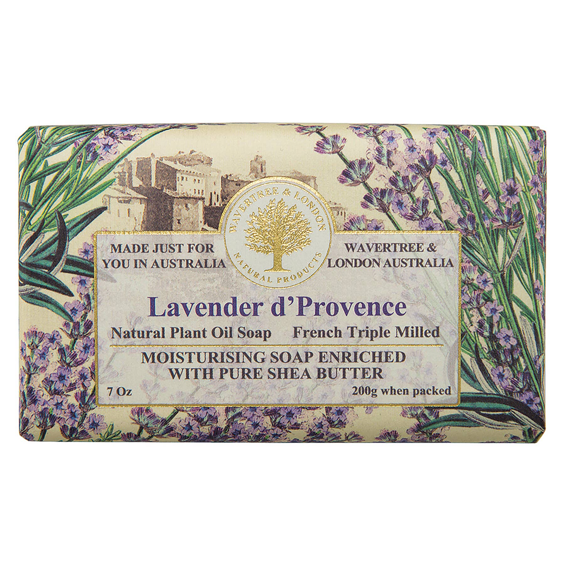 Lavender D'Provence Luxury Bar Soap - Natural Handmade French Soap for Dry Skin & Relaxation - Perfect for Spa, Bath & Gift Giving
