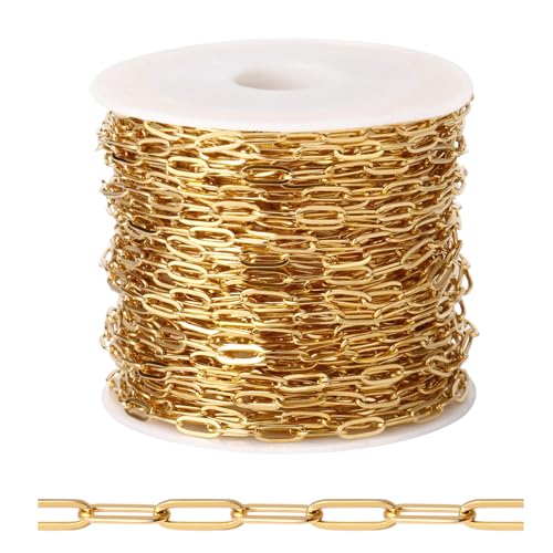 gold paperclip chain