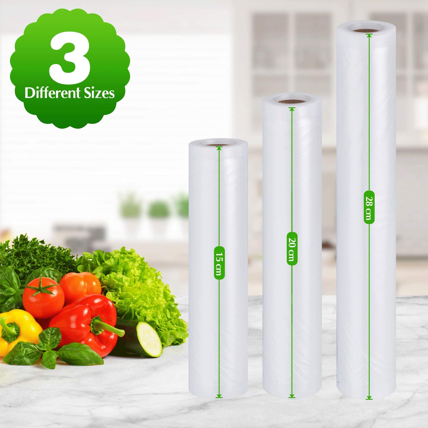 Premium Vacuum Sealer Rolls - 6