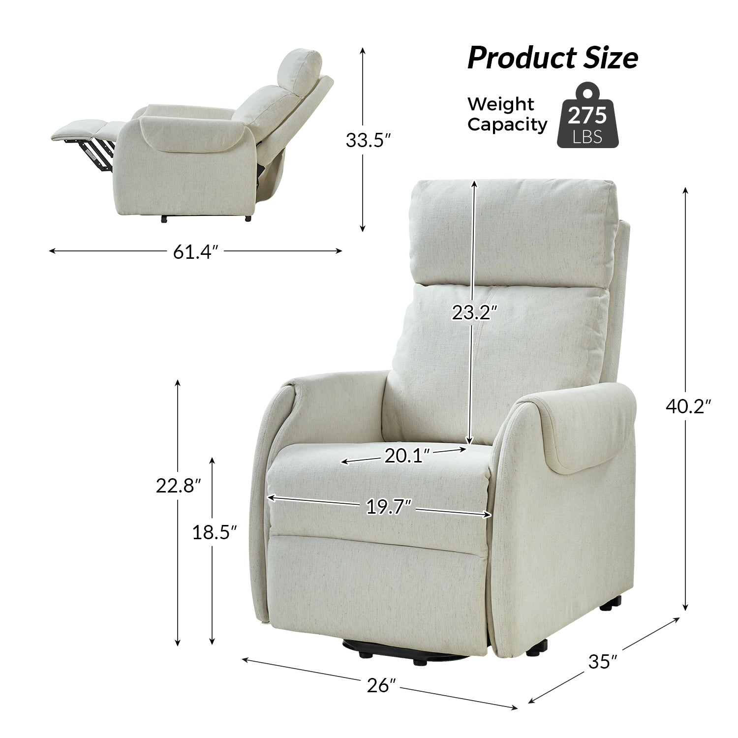 Justo Power Wired Controller Recliner Chair - Electric Lift Recliner with Remote Control for Living Room, Home Theater & Elderly Comfort (Brown) - Perfect for Relaxation, Movie Nights & Mobility Assistance