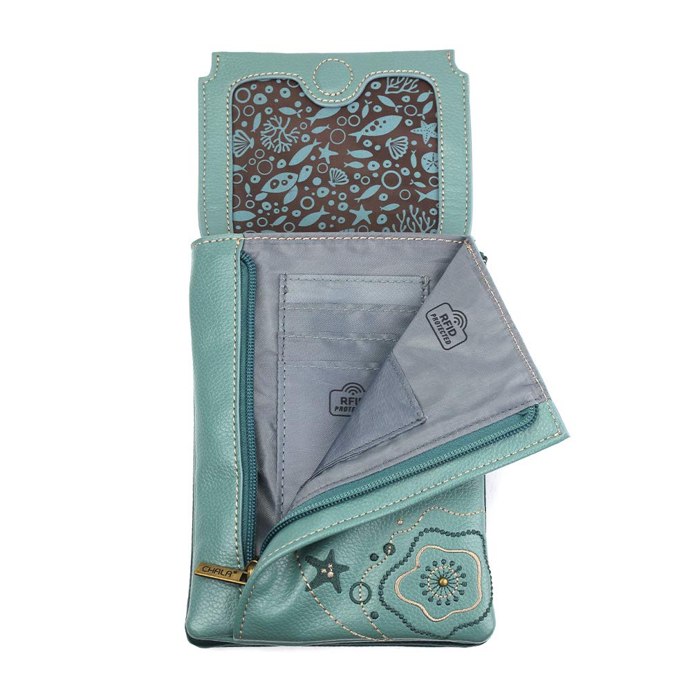 CHALA RFID Blocking Crossbody Phone Purse for Women - Adjustable Strap Faux Leather Handbag with Card Slots | Perfect for Travel, Shopping & Everyday Use