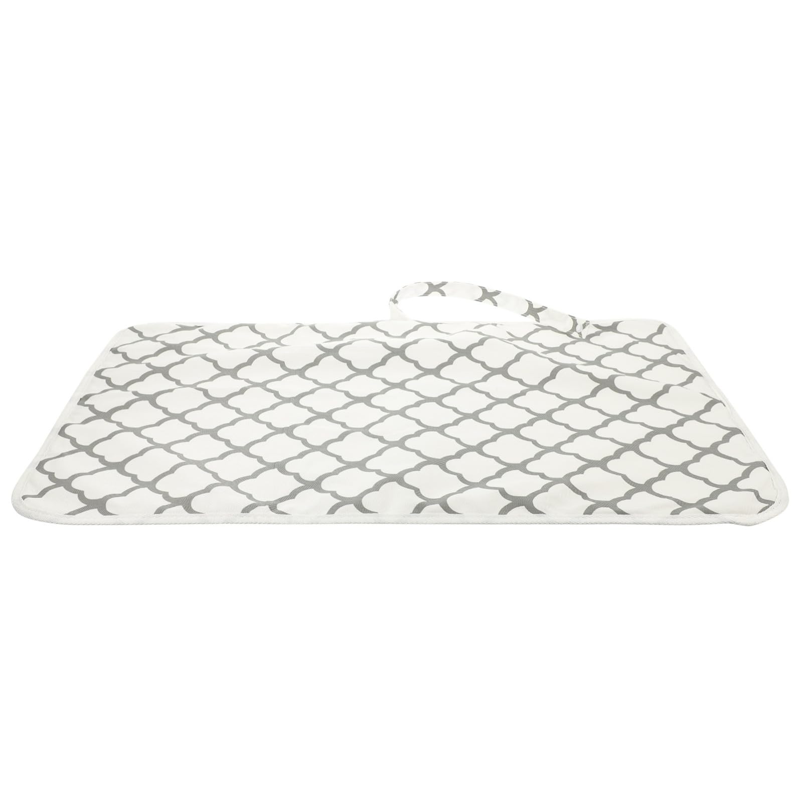 VICASKY 4 Pack Portable Baby Changing Mat - Waterproof Diaper Changing Pad for Travel, Grey Polyester Cotton - Perfect for Nursery, Stroller, Car & On-the-Go Diaper Changes