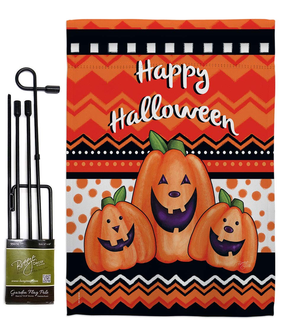 Halloween Garden Flag Set - Double Sided Fall Decor for Outdoor