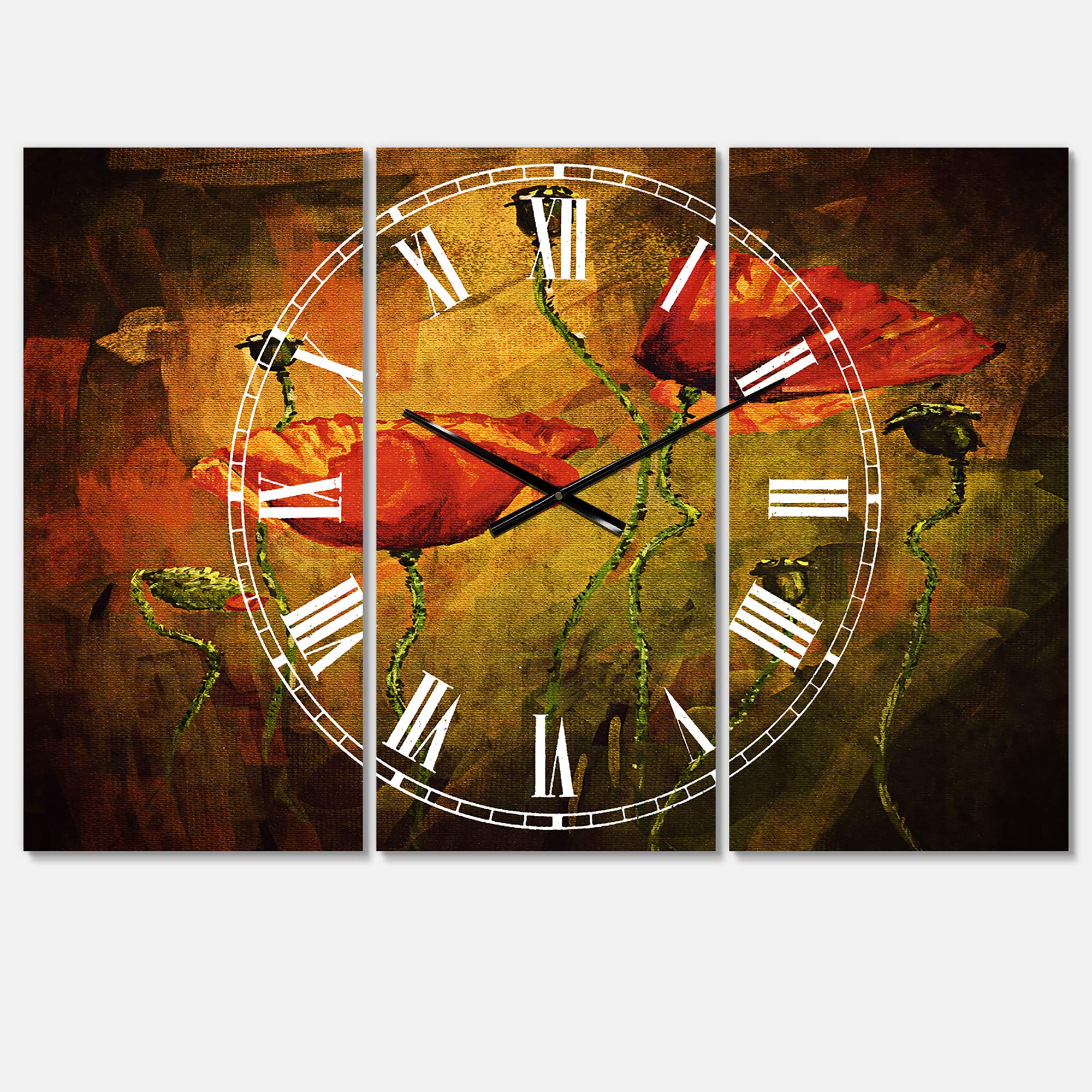 Designart Open Season Moose Wall Art - Traditional Round Metal Wall Clock for Home Decor | Perfect for Living Room, Bedroom & Office | Rustic Cabin & Hunting Lodge Decor