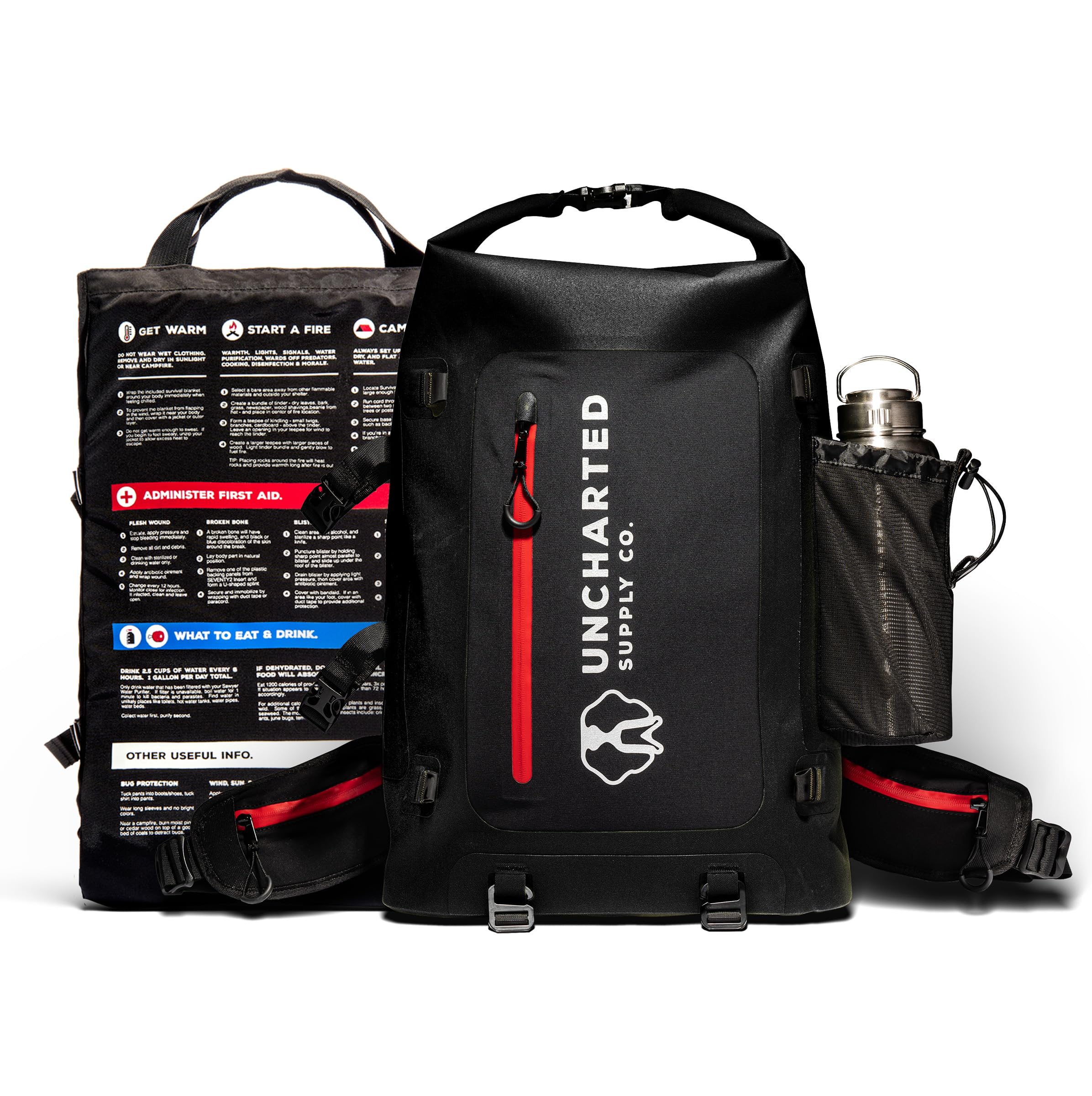 THE SEVENTY2® Pro Survival System - 72-Hour Emergency Preparedness Kit for Outdoor Adventures, Camping, Hiking & Natural Disasters | Compact & Durable Survival Gear