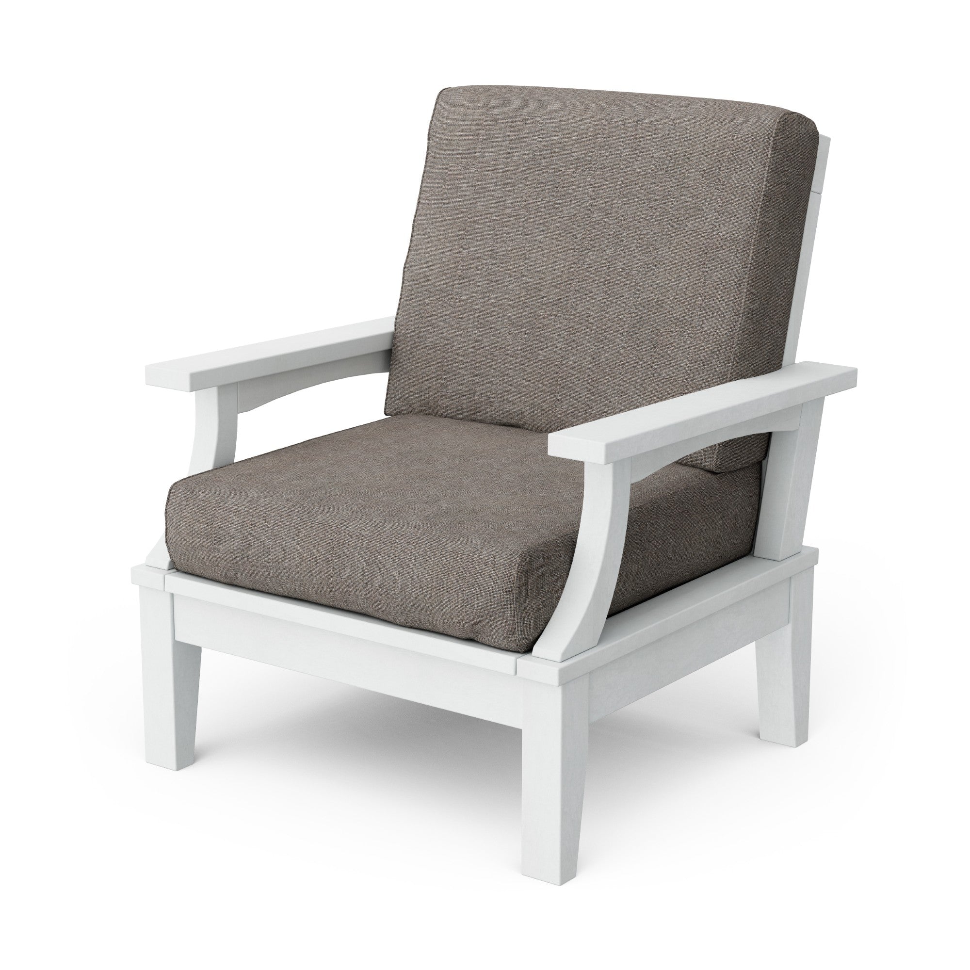 Heritage Deep Seating Patio Chair with Weather-Resistant Cushions - Outdoor Lounge Furniture for Garden, Poolside & Backyard Relaxation