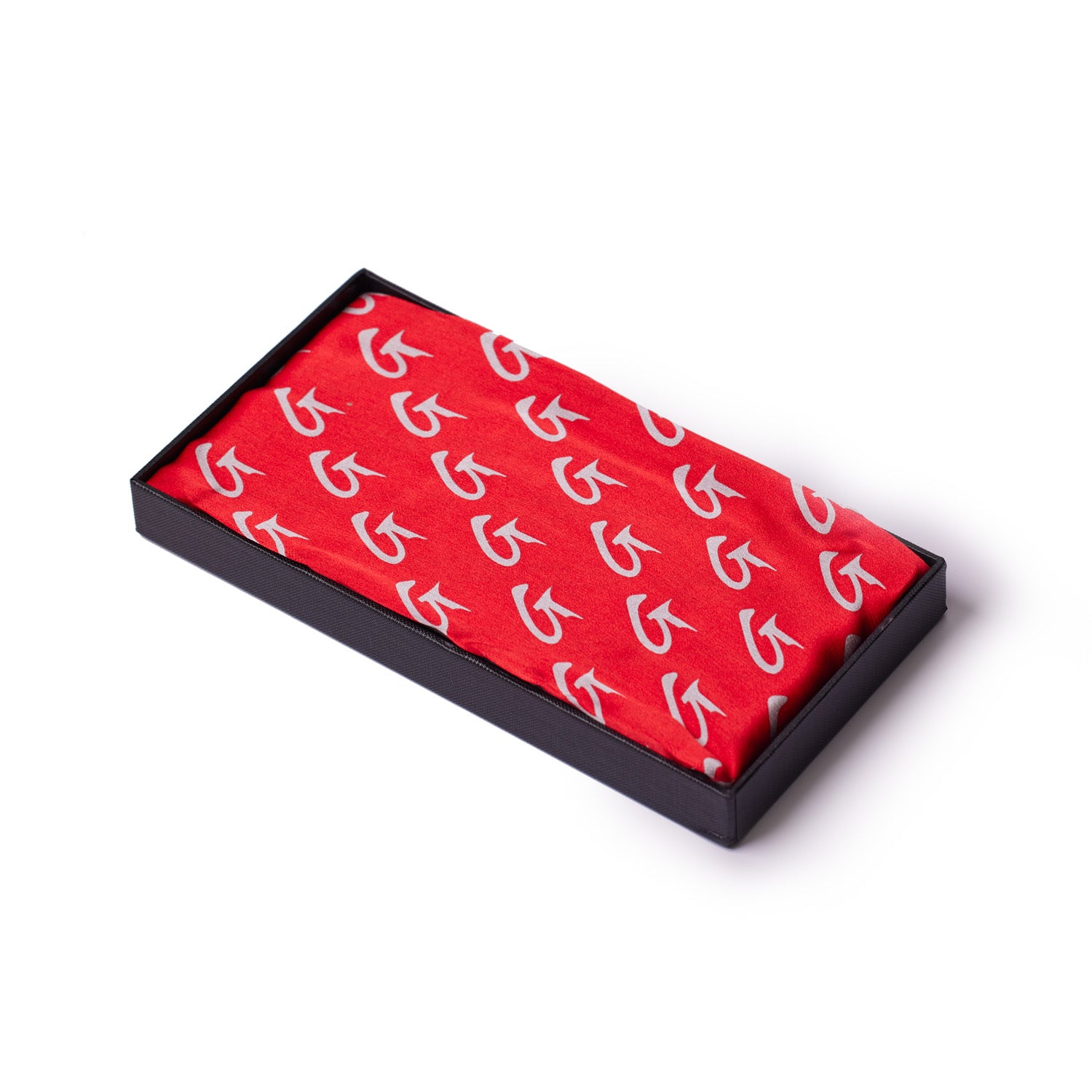 Luxury Medium Monogram Silk Scarf - Elegant Red Fashion Accessory for Women | Perfect for Office, Party & Special Occasions