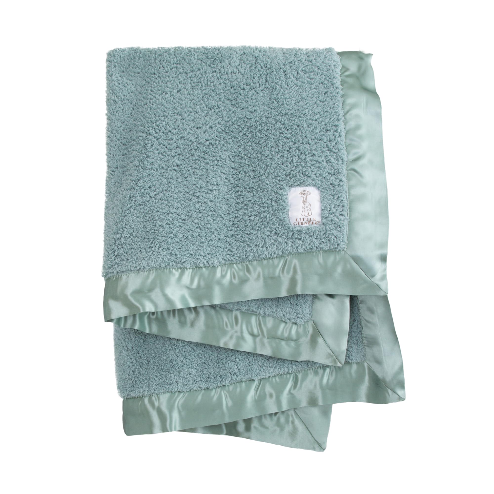 Little Giraffe Baby Blanket - Ultra Soft Chenille Blanket with Satin Trim for Newborns - 29