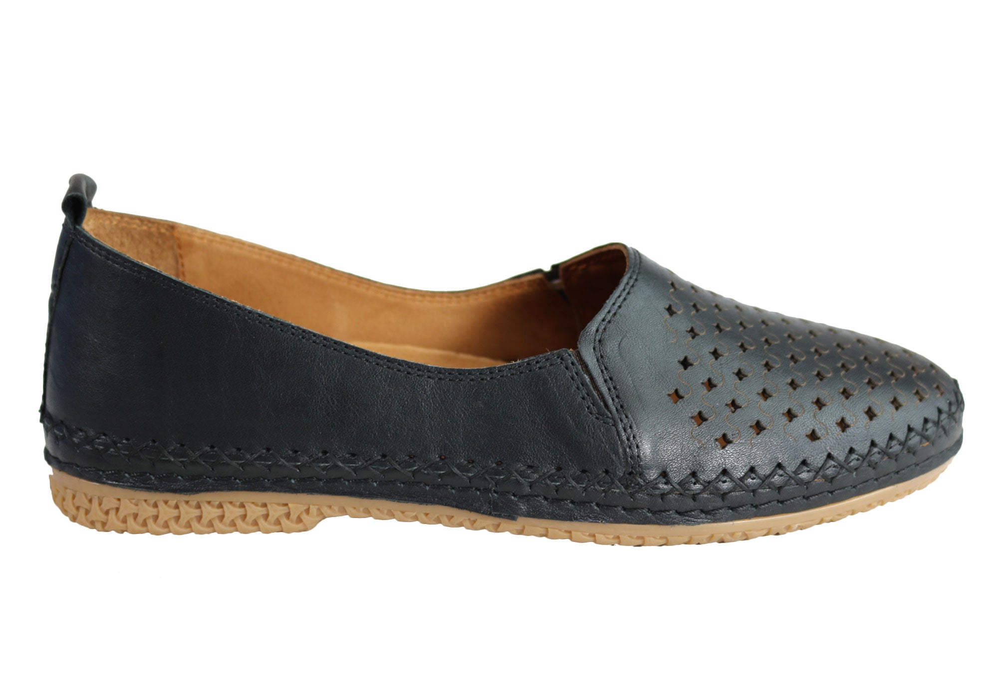 Orizonte Joy Women's Comfortable Soft Leather Flat Shoes - European Style Loafers for Casual Wear, Office & Walking
