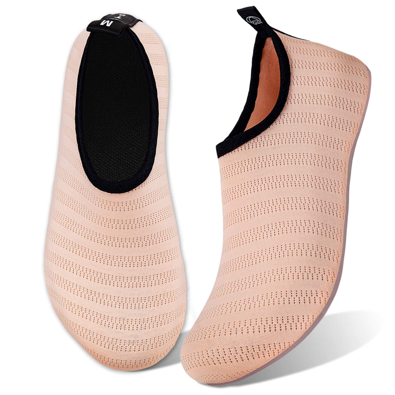 Best Water Shoes for Women & Men - Barefoot Quick-Dry Aqua Socks for Beach, Swim, Surf, Yoga & Exercise - Lightweight & Comfortable with Translucent Color Soles - Perfect for Water Sports, Pool, Travel & Outdoor Activities