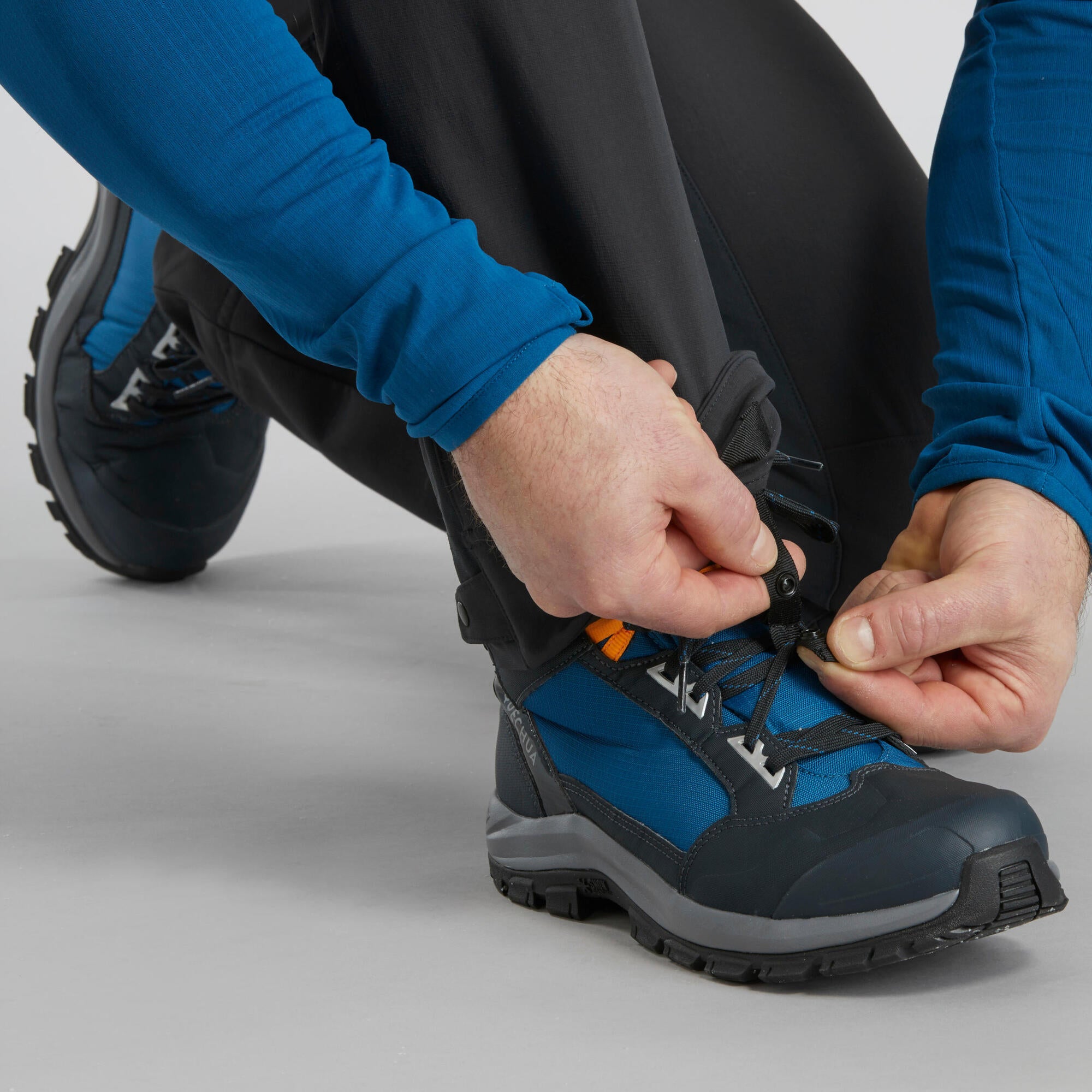 Quechua Men's SH500 Waterproof Hiking Pants - Lightweight, Windproof & Quick-Dry for Outdoor Adventures, Camping & Trekking