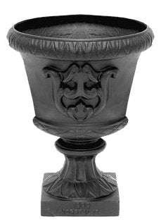 Cast Iron Garden Urn Uppland - Elegant Outdoor Planter for Patio, Garden, and Home Decor