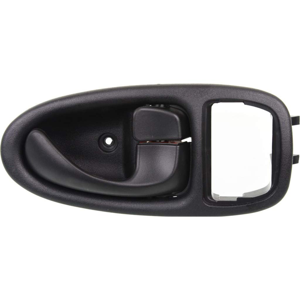 KarParts360 Replacement Interior Door Handle for Saturn SW1 1996-1999 - Front Passenger Side Black with Lock Button | Base Trim | Perfect for Car Door Repair & Restoration Projects