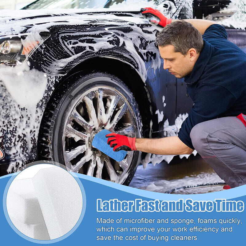 Premium Microfiber Applicator Pads - 10 Pack for Car Detailing, Waxing & Polishing - Ultra Soft Buffing Pads for Auto, Furniture & Surface Care