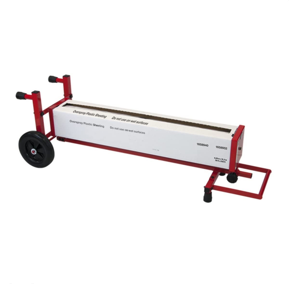 Portable Plastic Sheeting Dispenser - Heavy Duty Roll Film Cutter for Painting, Moving & Construction - Home, Workshop & Job Site Use