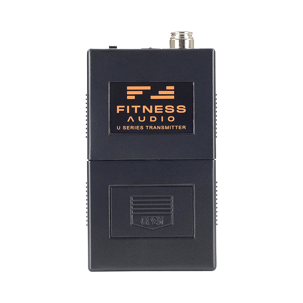 Professional UHF Wireless Fitness Audio System with 2 Headset Microphones & 2 Bodypack Transmitters - Ideal for Gym Classes, Dance Studios & Group Workouts