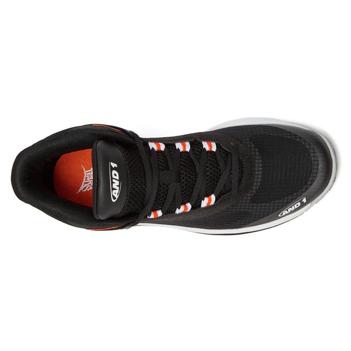 AND 1 Men's Revel Mid Black Basketball Shoes - High-Top Performance Sneakers for Court Play & Street Style