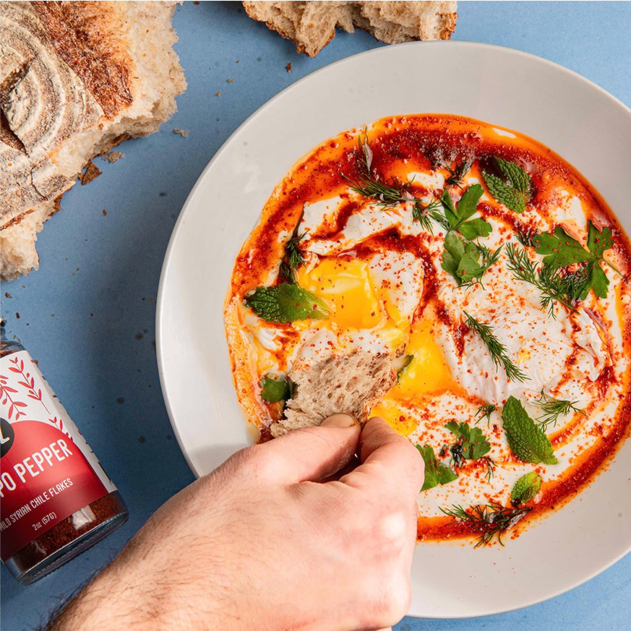 Z&Z Aleppo Pepper Flakes - Mildly Spicy Turkish Pul Biber Spice (8 Oz) | Perfect for Lemon Butter Shrimp, Shakshuka, Yogurt-Marinated Chicken & Mediterranean Dishes | Great for Cooking, Grilling & Seasoning