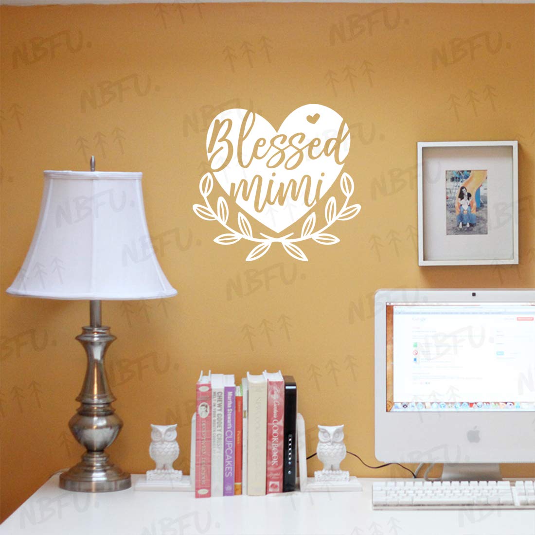Blessed Mimi Quote Vinyl Stickers (Set of 2) - Waterproof Decals for Laptop, Phone, Car, Helmet & Home Decor - Perfect for Windows, Mugs, Walls & DIY Projects