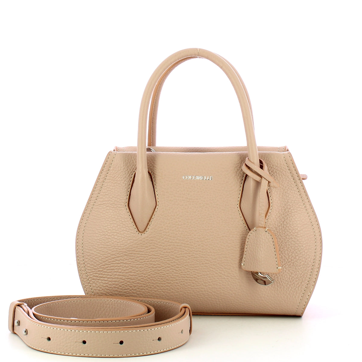 Coccinelle Lord Small Rosette Handbag for Women - Elegant Crossbody Purse with Floral Design, Perfect for Date Night & Evening Events (RBF180201, ROSETTE)