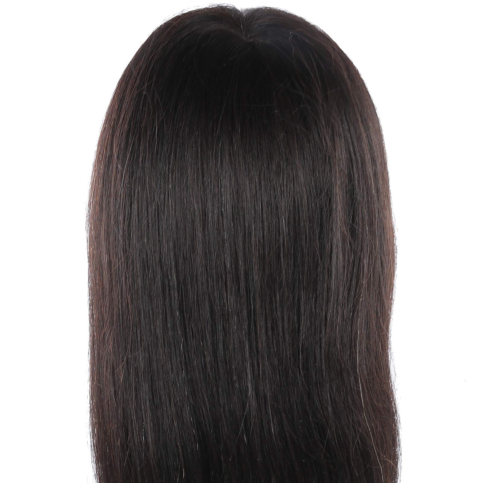 Professional Real Hair Mannequin Head for Hairstyling Practice - Soft & Delicate Cosmetology Training Head for Barbers, Stylists & Students | Perfect for Salon Training, Wig Styling & Haircut Practice