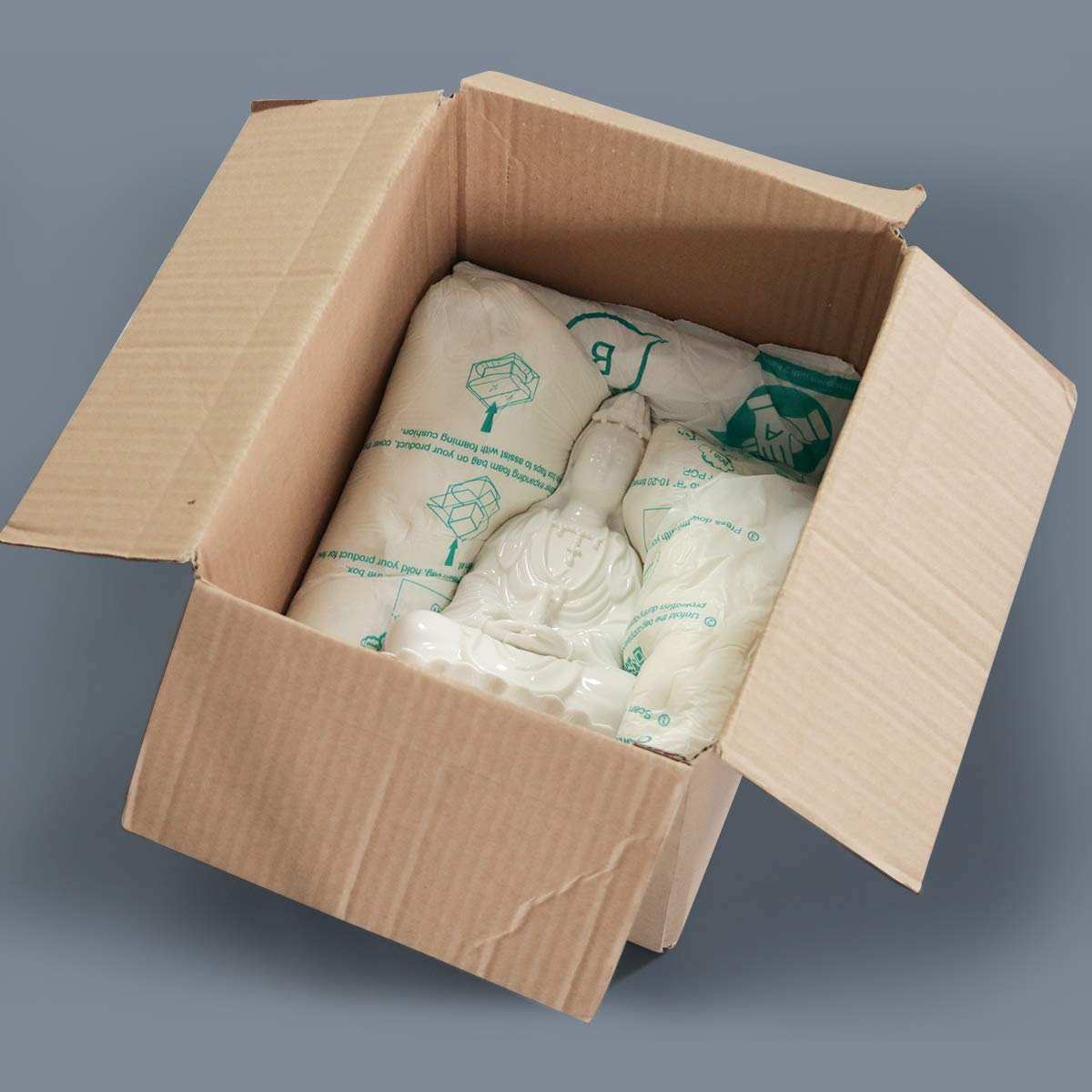 100 Pack Expanding Foam Bags for Packaging - 14” x 16