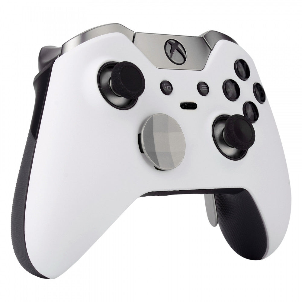 eXtremeRate White Replacement Front Housing Shell for Xbox One Elite Controller Model 1698 XOEP002 - Customize Your Gaming Experience for Competitive Play & Professional Tournaments